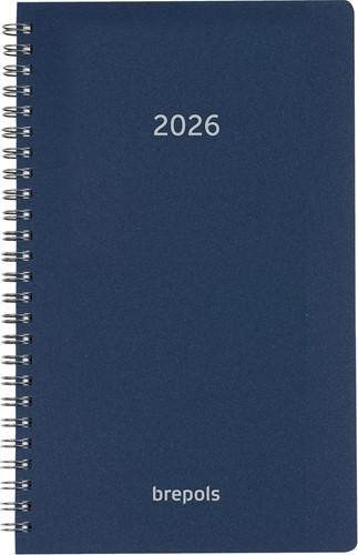 Brepols agenda Breform Polyprop 6 langues, bleu, 2026