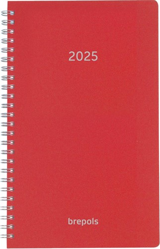 Brepols agenda Breform Polyprop 6-talig, rood, 2026