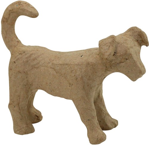 Décopatch chien, papier-maché