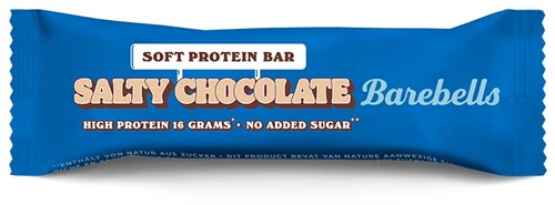 Barebells bare Soft Salty Chocolate, 55 g, paquet de 12 pièces