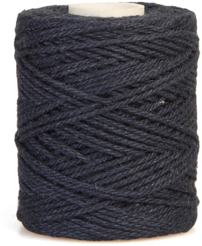 Bouhon macramétouw 50 g, ca. 65 m, dikte: 1 mm, donkerblauw