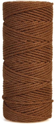 Bouhon macramétouw 200 g, ca.130 m, dikte: 2 mm, donkerbruin