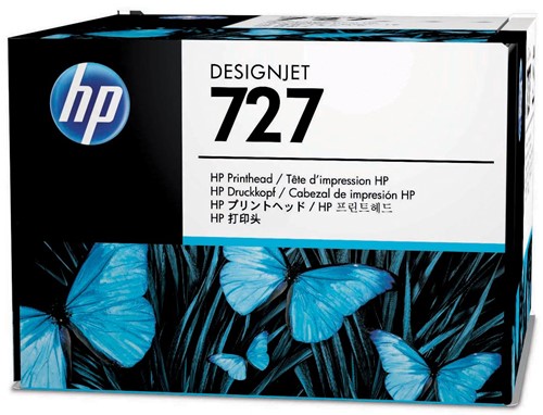HP printkop 727, OEM B3P06A, 6 kleuren