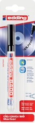 Edding permanent marker voor CD/DVD/BD e-8400 zwart, op blister 1 Stuk