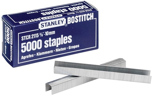 Bostitch agrafes STCR211510Z, 10 mm, pour B8P, B8HC, B8E, B8HDP, boîte de 5000 agrafes