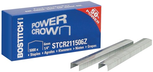 Bostitch agrafes STCR211506Z, 6 mm, pour B8R, B8HC, B8HDP, B8P, B8E, boîte de 5.000 agrafes 5000 Stuk