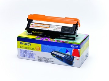 Brother toner, 1.500 pages, OEM TN-320Y, jaune 1 Stuk