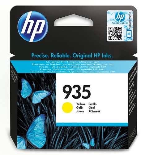HP inktcartridge 935, 400 pagina's, OEM C2P22AE, geel 1 Stuk
