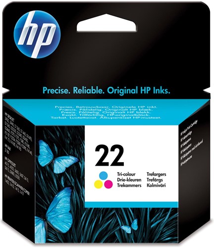 HP cartouche d'encre 22, 165 pages, OEM C9352AE, 3 couleurs 1 Stuk