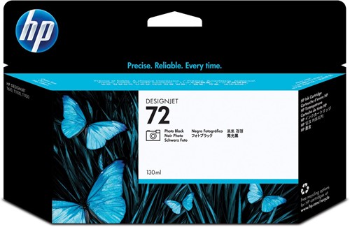 HP cartouche d'encre 72, 130 ml, OEM C9370A, noir photo 1 Stuk