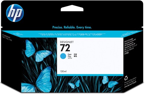 HP cartouche d'encre 72, 130 ml, OEM C9371A, cyan 1 Stuk