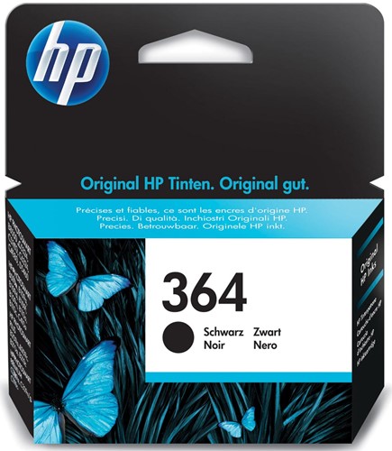 HP inktcartridge 364, 250 pagina's, OEM CB316EE, zwart 1 Stuk