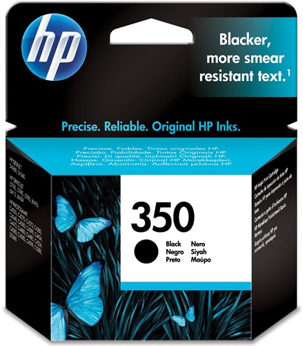 HP inktcartridge 350, 200 pagina's, OEM CB335EE, zwart 1 Stuk