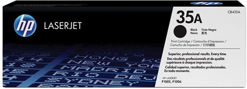 HP toner 35A, 1 500 pagina's, OEM CB435A, zwart 1 Stuk