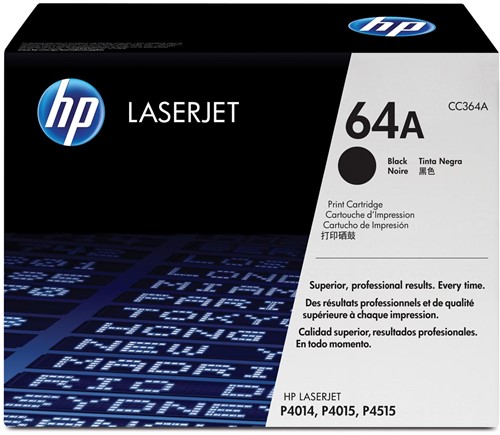 HP toner 64A, 10 000 pagina's, OEM CC364A, zwart 1 Stuk