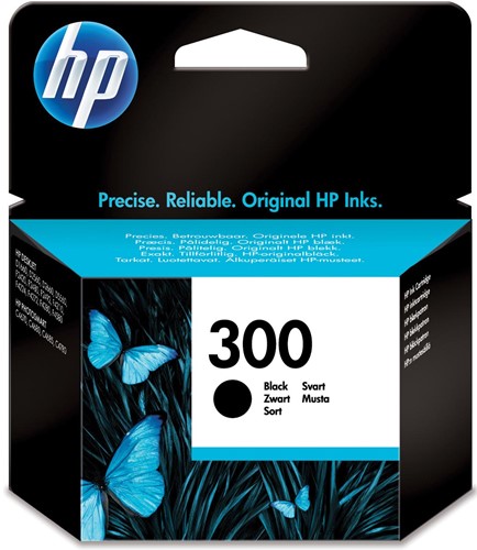 HP inktcartridge 300, 200 pagina's, OEM CC640EE, zwart 1 Stuk