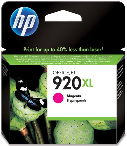HP inktcartridge 920XL, 700 pagina's, OEM CD973AE, magenta 1 Stuk