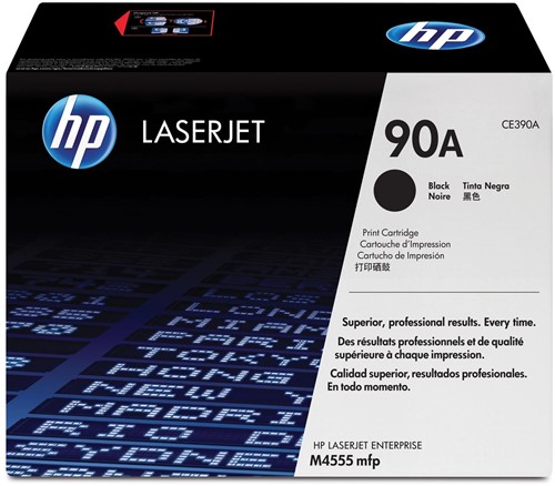 HP toner 90A, 10 000 pagina's, OEM CE390A, zwart 1 Stuk