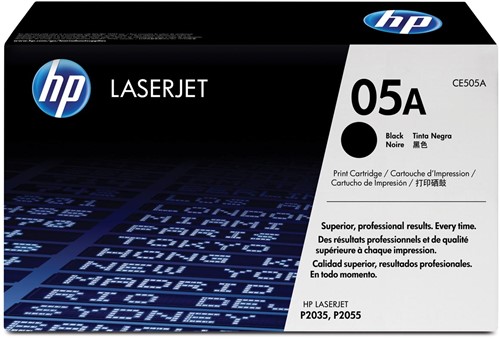 HP toner 05A, 2 300 pagina's, OEM CE505A, zwart 1 Stuk