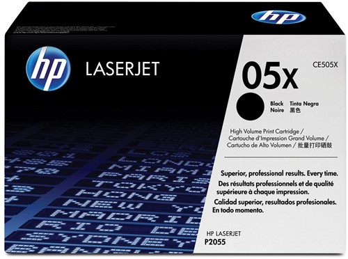 HP toner 05X, 6 500 pagina's, OEM CE505X, zwart 1 Stuk