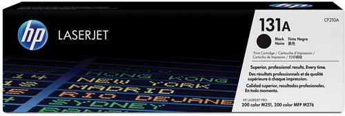 HP toner 131A, 1 600 pagina's, OEM CF210A, zwart 1 Stuk