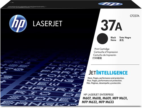 HP toner 37A, 11 000 pagina's, OEM CF237A, zwart 1 Stuk