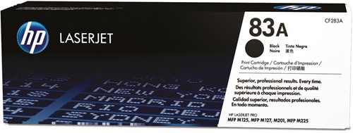 HP toner 83A, 1 500 pagina's, OEM CF283A, zwart 1 Stuk