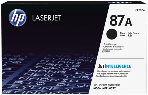 HP toner 87A, 9 000 pagina's, OEM CF287A, zwart 1 Stuk