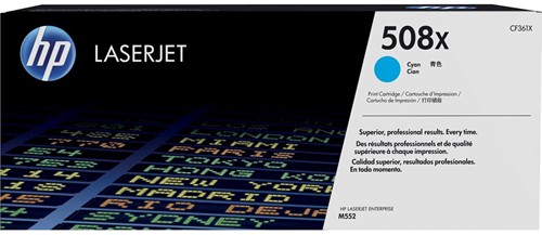 HP toner 508X, 9 500 pages, OEM CF361X, cyan 1 Stuk