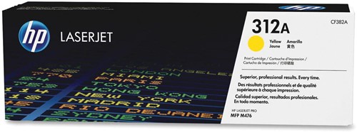 HP toner 312A, 2 700 pagina's, OEM CF382A, geel 1 Stuk