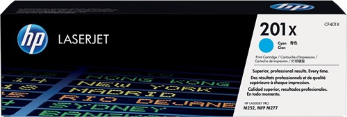 HP toner 201X, 2 300 pages, OEM CF401X, cyan 1 Stuk