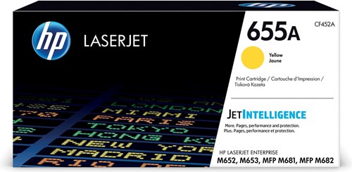 HP toner 655A, 10 500 pagina's, OEM CF452A, geel 1 Stuk