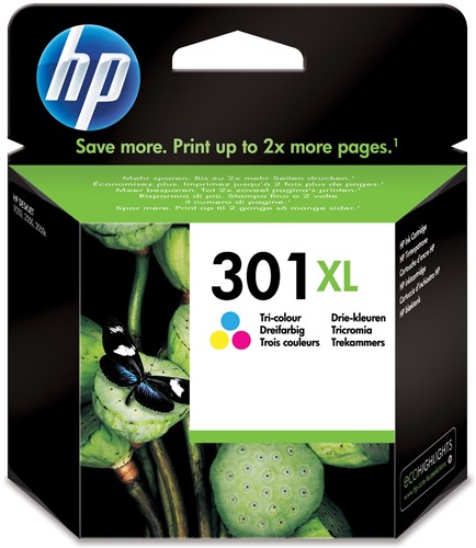 HP inktcartridge 301XL, 330 pagina's, OEM CH564EE, 3 kleuren