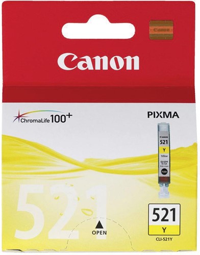 Canon cartouche d'encre CLI-521Y, 447 pages, OEM 2936B001, jaune 1 Stuk
