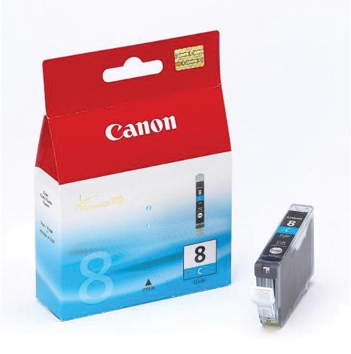 Canon inktcartridge CLI-8C, 420 pagina's, OEM 0621B001, cyaan 1 Stuk