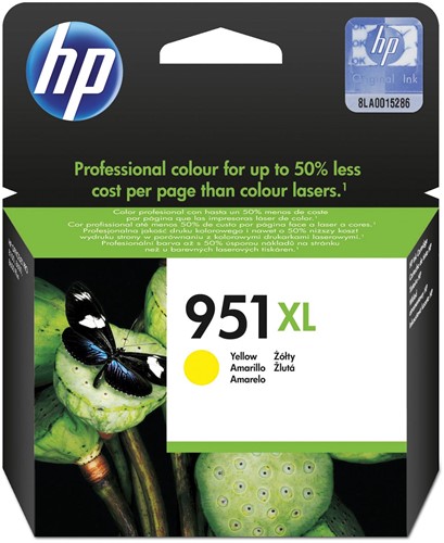 HP inktcartridge 951XL, 1.500 pagina's, OEM CN048AE, geel 1 Stuk