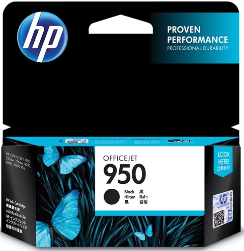 HP inktcartridge 950, 1.000 pagina's, OEM CN049AE, zwart