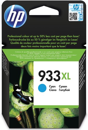 HP cartouche d'encre 933XL, 825 pages, OEM CN054AE, cyan 1 Stuk