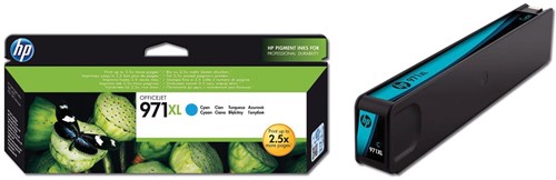 HP cartouche d'encre 971XL, 6.600 pages, OEM CN626AE, cyan 1 Stuk