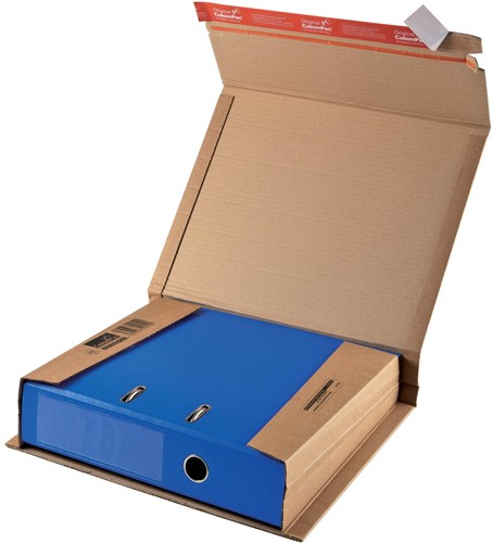 Colompac boîte d'expédition pour classeurs CP050, ft 32 x 29 x 3,5-8 cm, brun