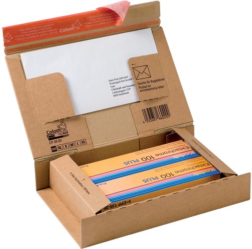 Colompac boîte d'éxpedition pour smartphones jusqu'à 5 inch CP066, ft 21,5 x 15,5 x 4,3 cm, brun
