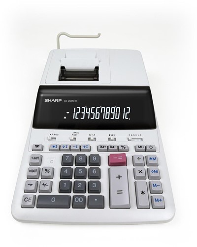 Sharp bureaurekenmachine CS-2635LW