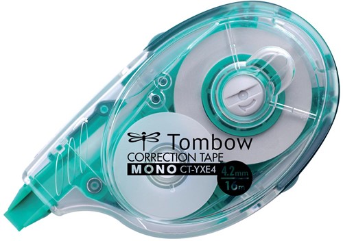 Tombow Dérouleur de correction rechargeable Mono Y dérouleur 4,2 mm, couleur du corps: vert