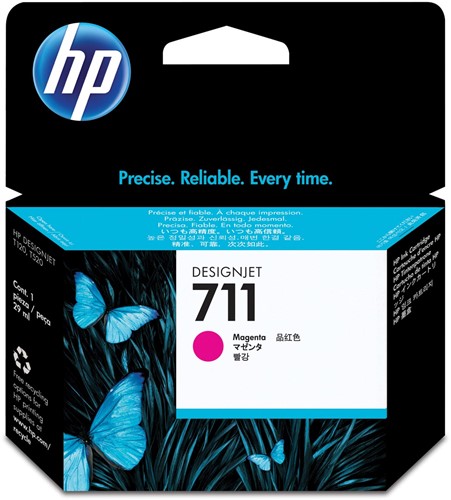 HP inktcartridge 711, 29 ml, OEM CZ131A, magenta 1 Stuk