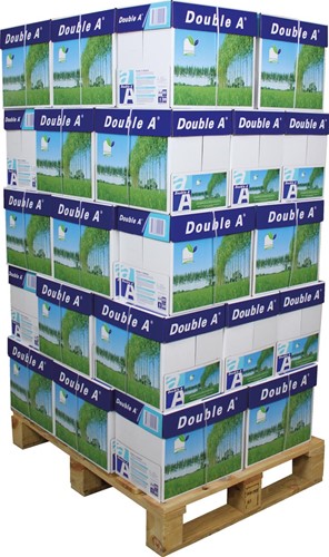 Double A Premium papier d'impression, ft A4, 80 g, pallette de 200 paquets de 500 feuilles