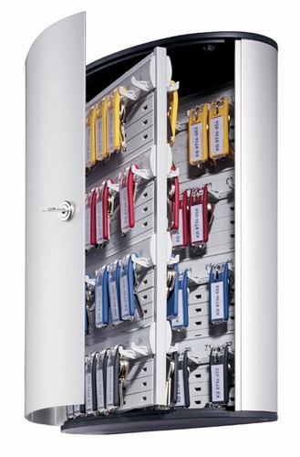 Durable sleutelkast Key Box, voor 72 sleutelhangers, ft 30,2 x 40 x 11,8 cm, grijs 1 Stuk