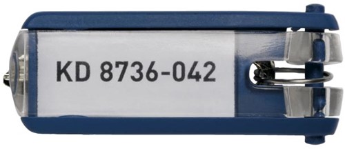 Durable sleutelhanger Key Clip, blauw, pak van 6 stuks 1 Stuk