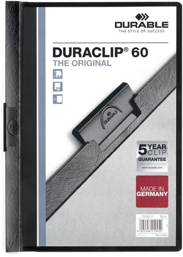 Durable Chemise à pince Duraclip Original 60 noir 1 Stuk
