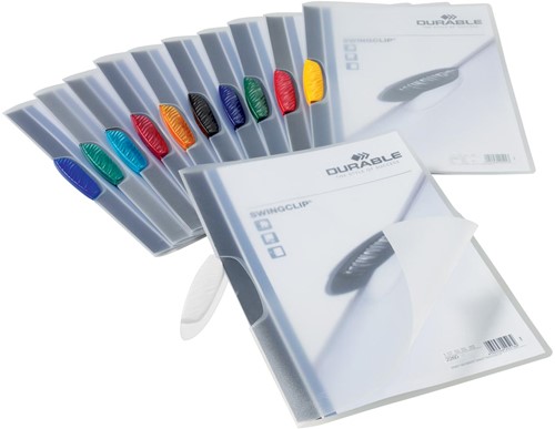 Durable chemise à pince Swingclip couleurs assorties transparentes