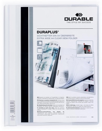 Durable personaliseerbare snelhechtmap Duraplus wit 1 Stuk